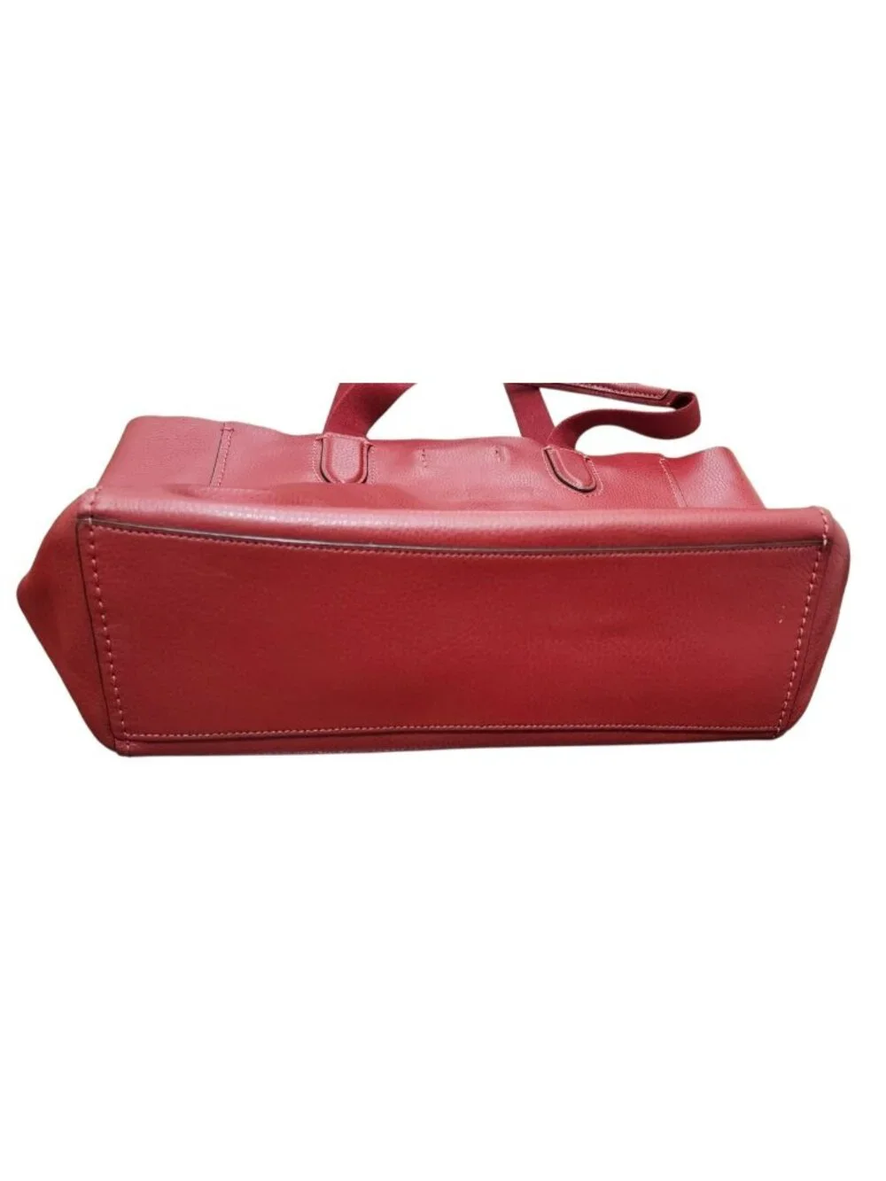 Coach Derby F58660 Raspberry Red Pebbled Leather Large Tote Bag